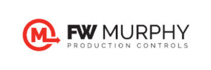 FW Murphy Production Controls logo with red and black text and a circular arrow design